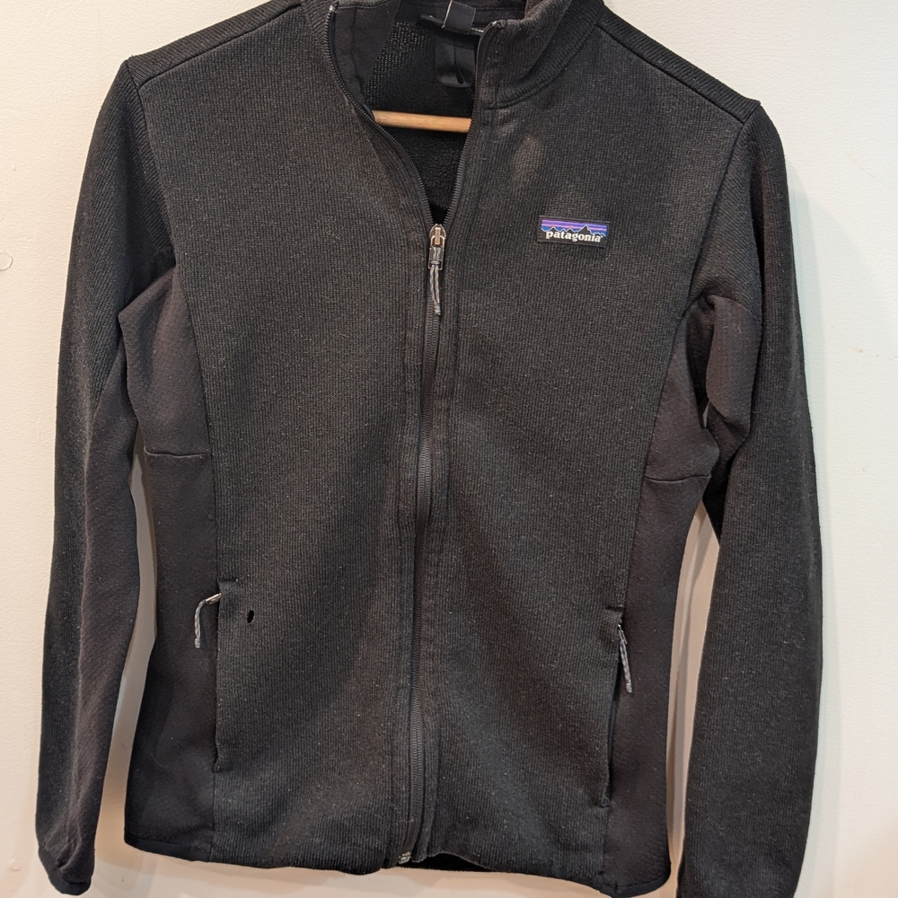Patagonia Black Full-Zip Sweatshirt
